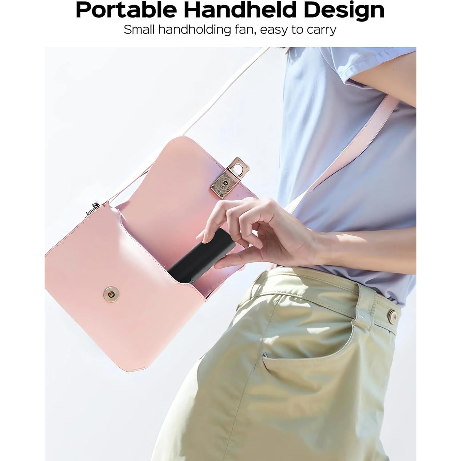 Ventilador Portátil ERABAY FY-8002 Mini Recargable USB 10000 RPM