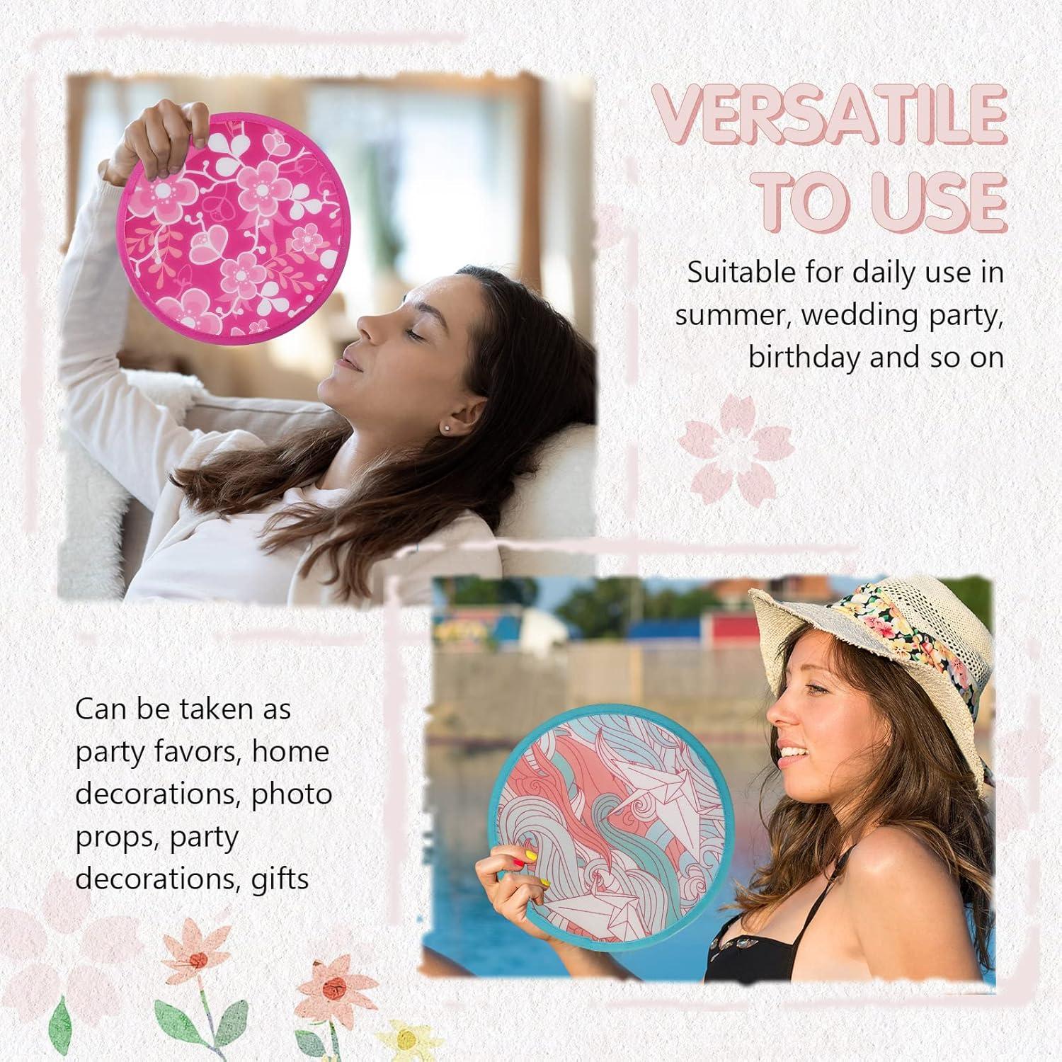 Ventiladores de Mano Plegables Marsui - 12 Piezas Estilo Japonés