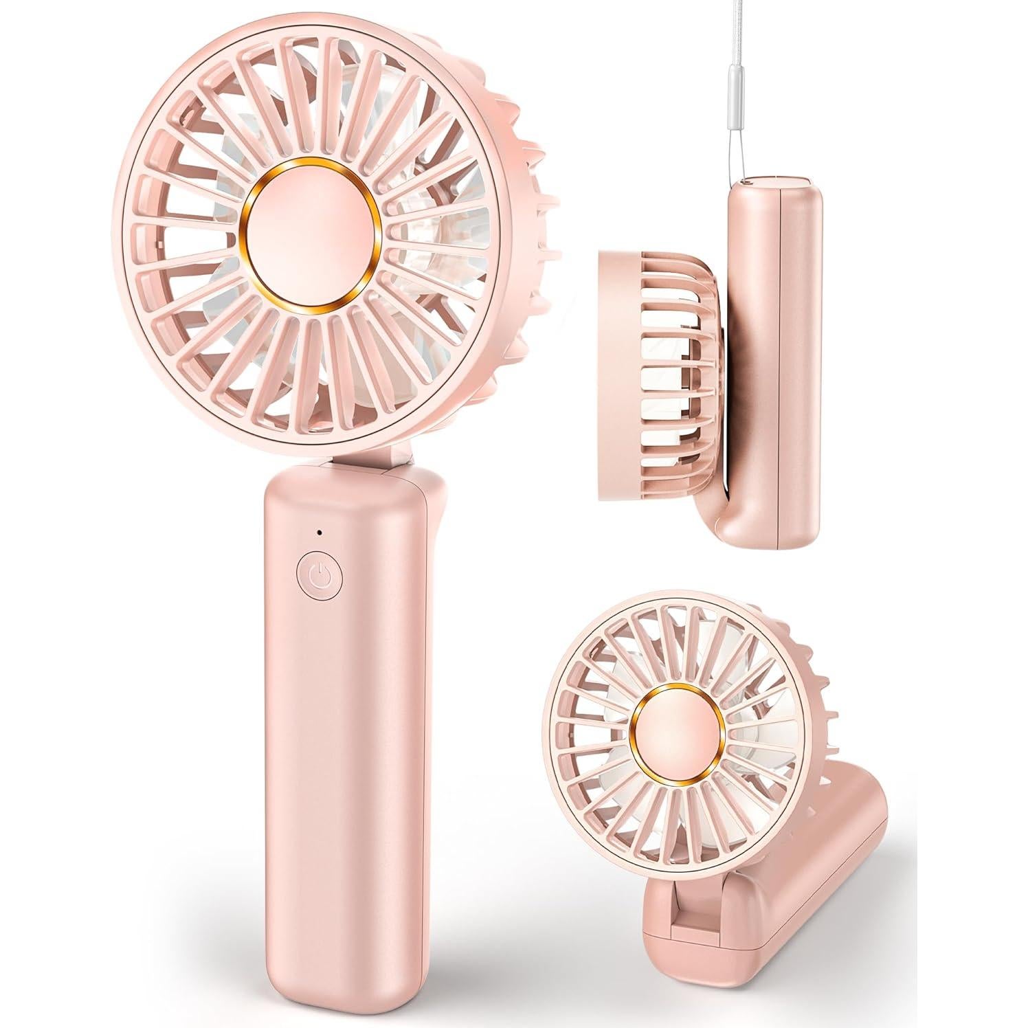 Ventilador Portátil Hssio 2000mAh Plegable 180° 3 Velocidades