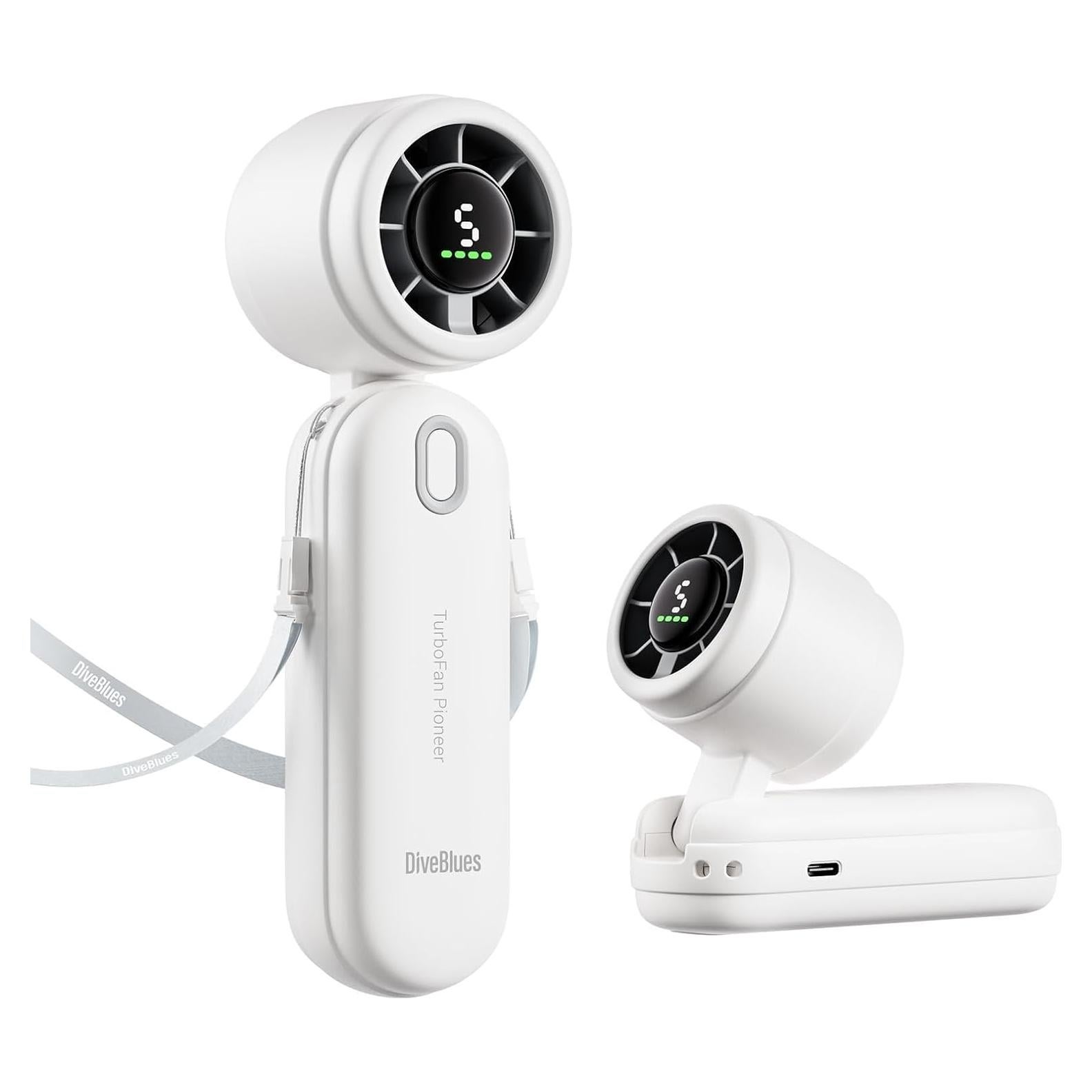 Ventilador Portátil iTurbo Diveblues 4000mAh 5 Velocidades LED