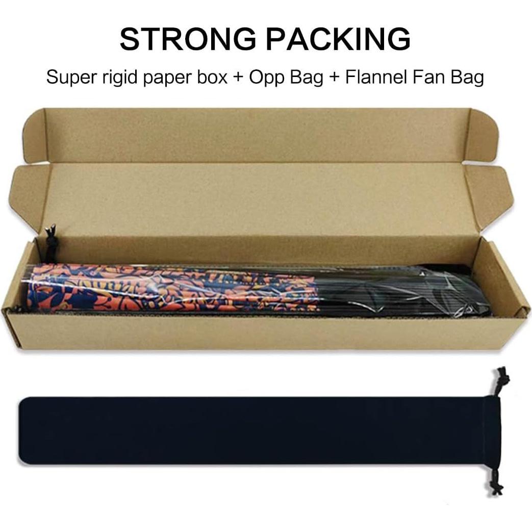 Ventilador de Mano Plegable Raveahem de Bambú 34 cm