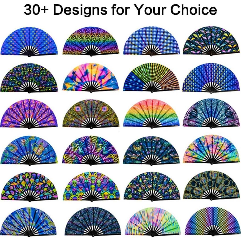 Ventilador de Mano Plegable Raveahem de Bambú 34 cm