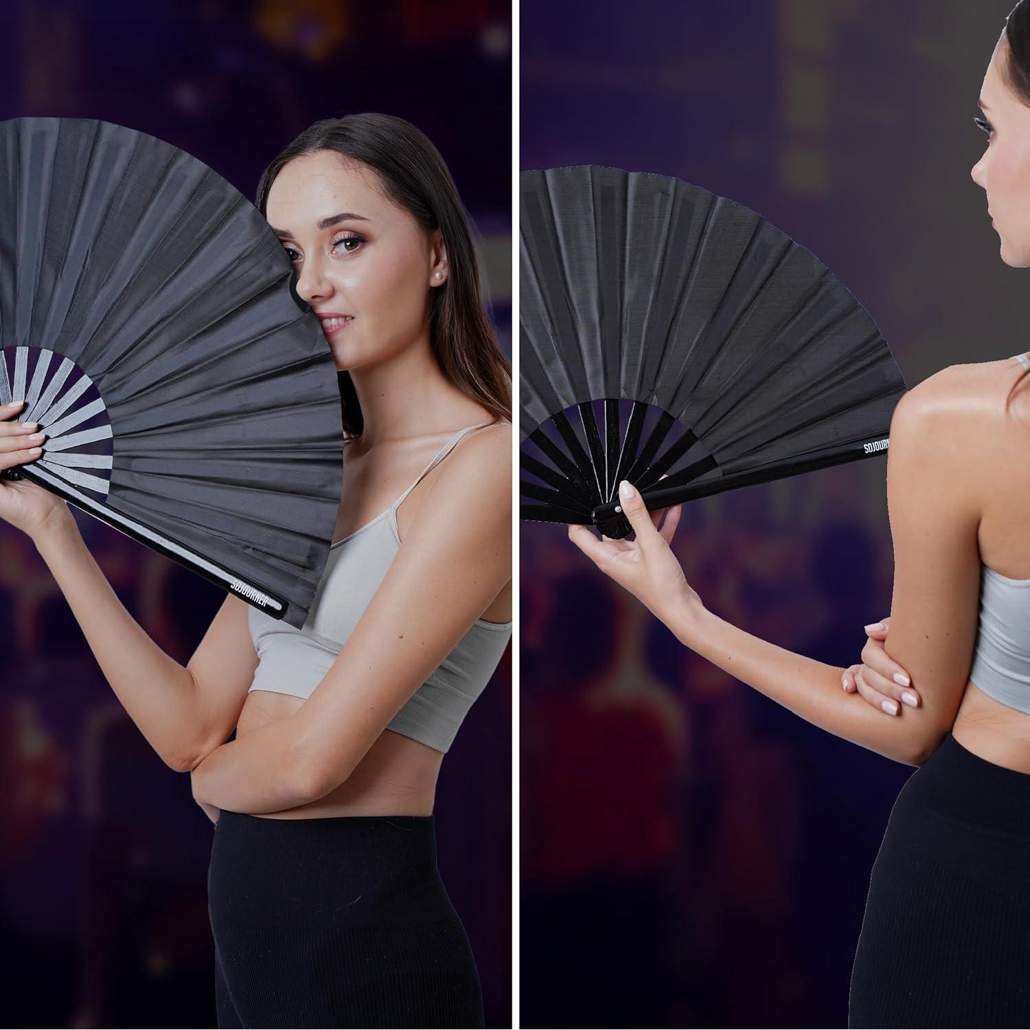 Abanico Plegable SoJourner Bags - Accesorio Rave Arcoíris