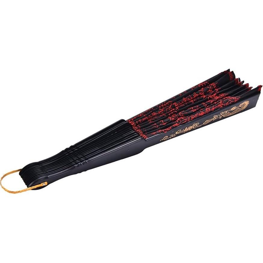 10 Abanicos Plegables Winture Pavo Real Bordado 23 cm