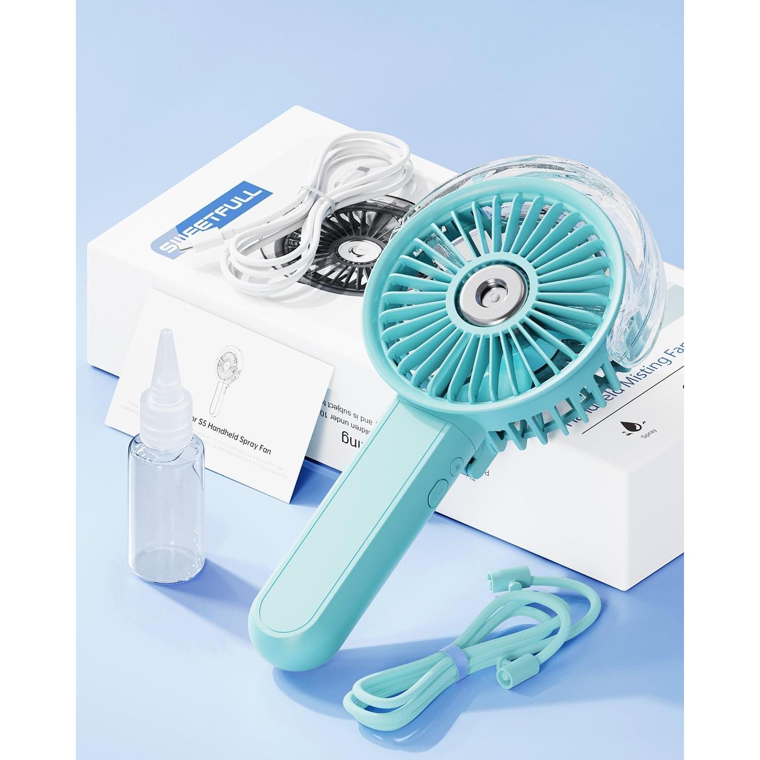 Ventilador Portátil SWEETFULL con Nebulización 3 Velocidades