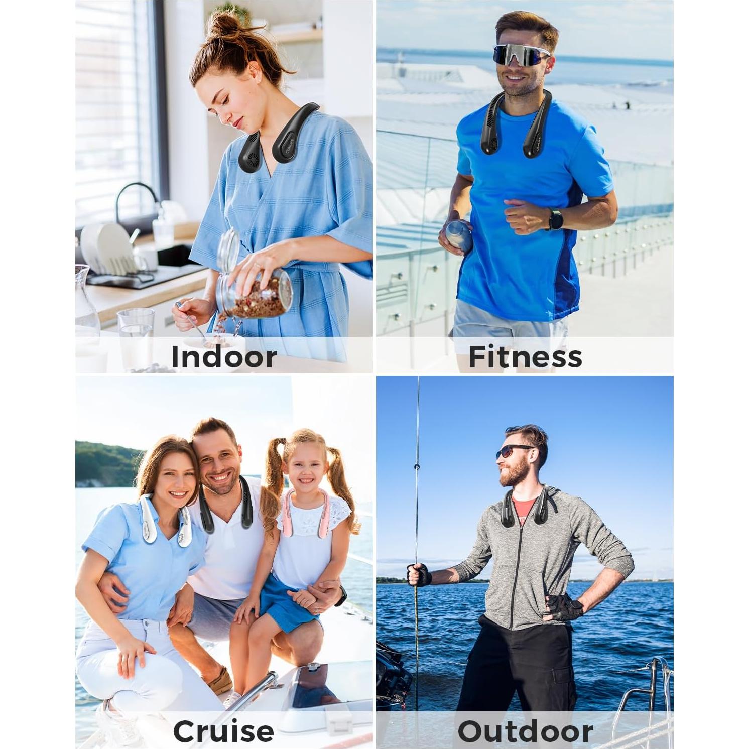 Ventilador de Cuello Sin Aspas COMLIFE 5000mAh 3 Velocidades