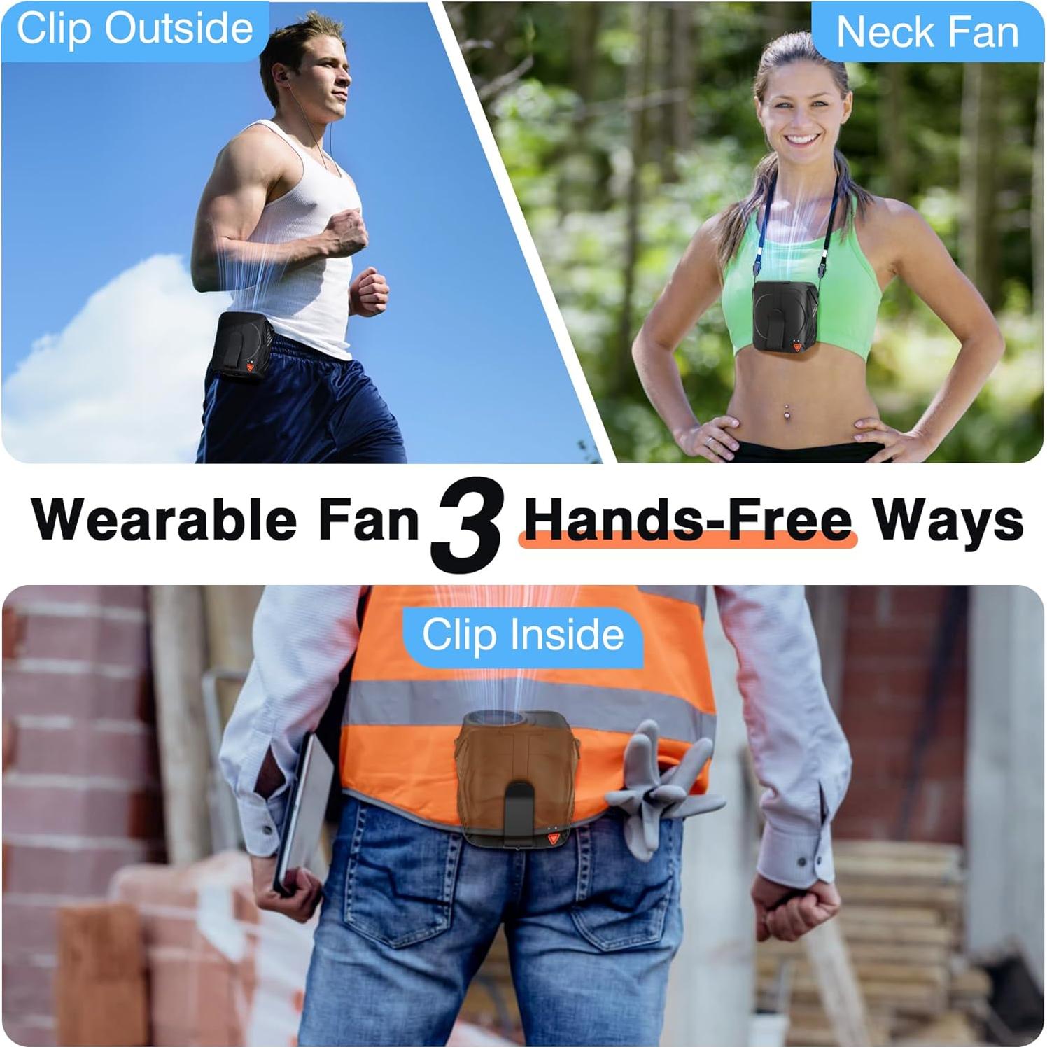 Ventilador Portátil SUMAROK Y4, 6 Velocidades, 31H Batería