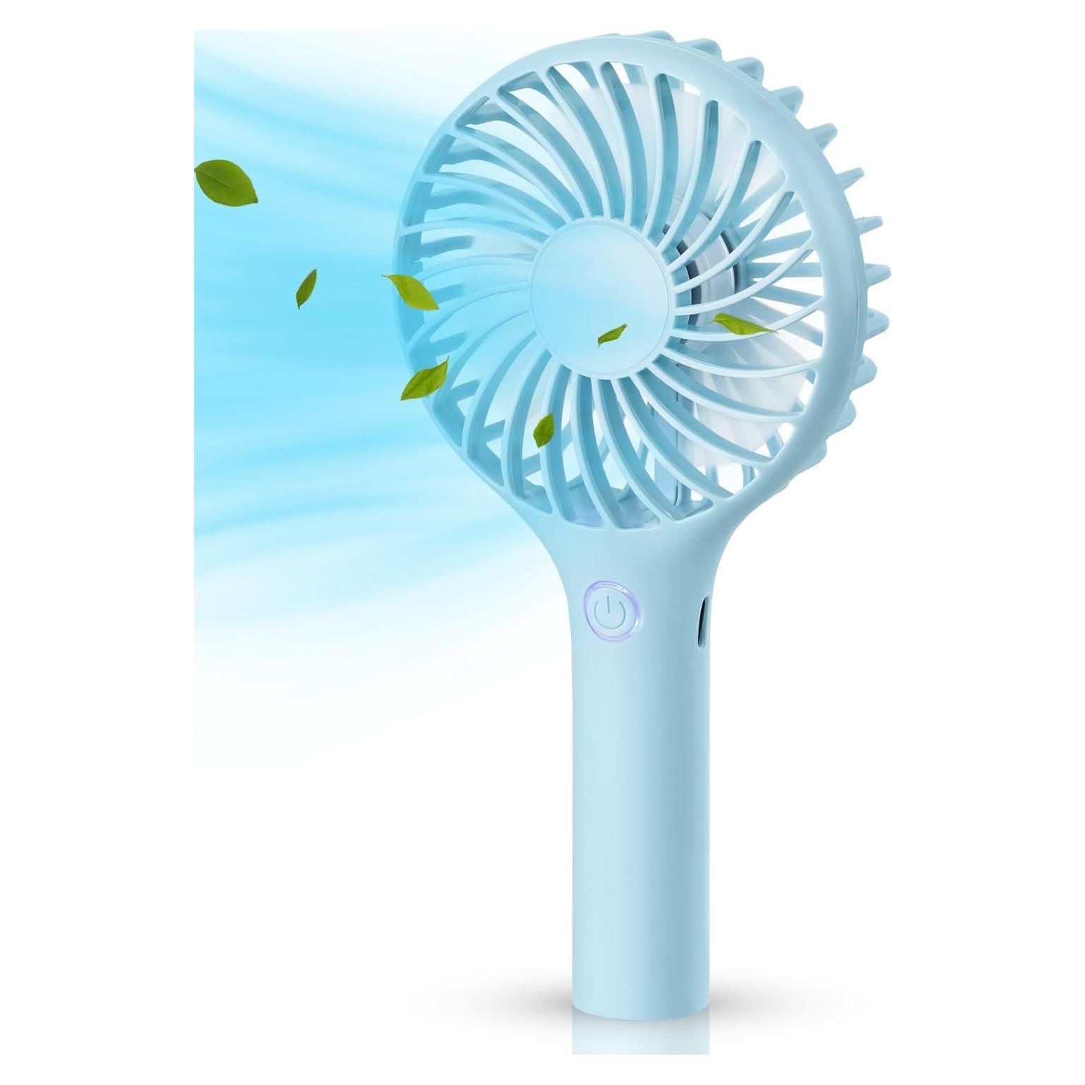 RJVW Portable Handheld Fan - 3 Speeds Mini Portable Rechargeable Powerful Hand Fan for Travel, Concert, Beach, Indoor, Outdoor, Summer Gift