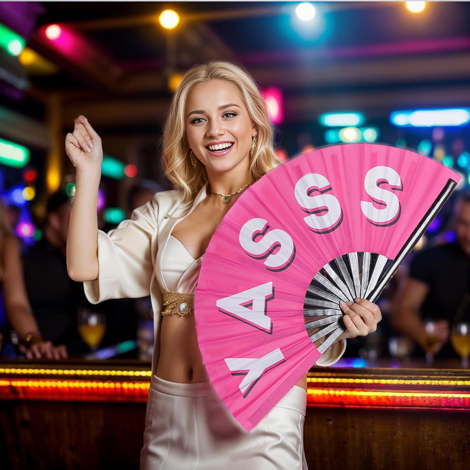 Paquete de 2 Ventiladores de Mano Plegables Tiggell 33 cm