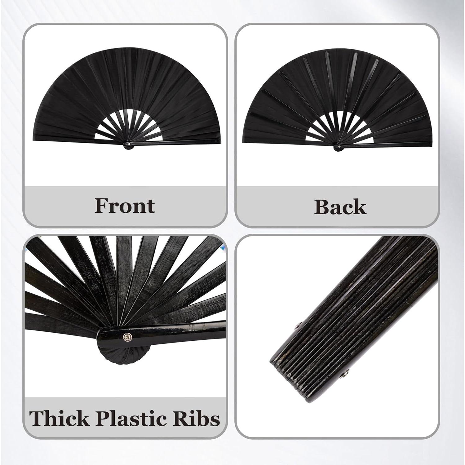 Ventilador de Mano Boots on The Ground para Danza - Negro