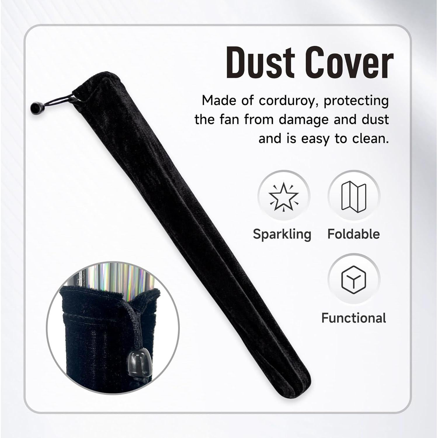 Ventilador de Mano Boots on The Ground para Danza - Negro