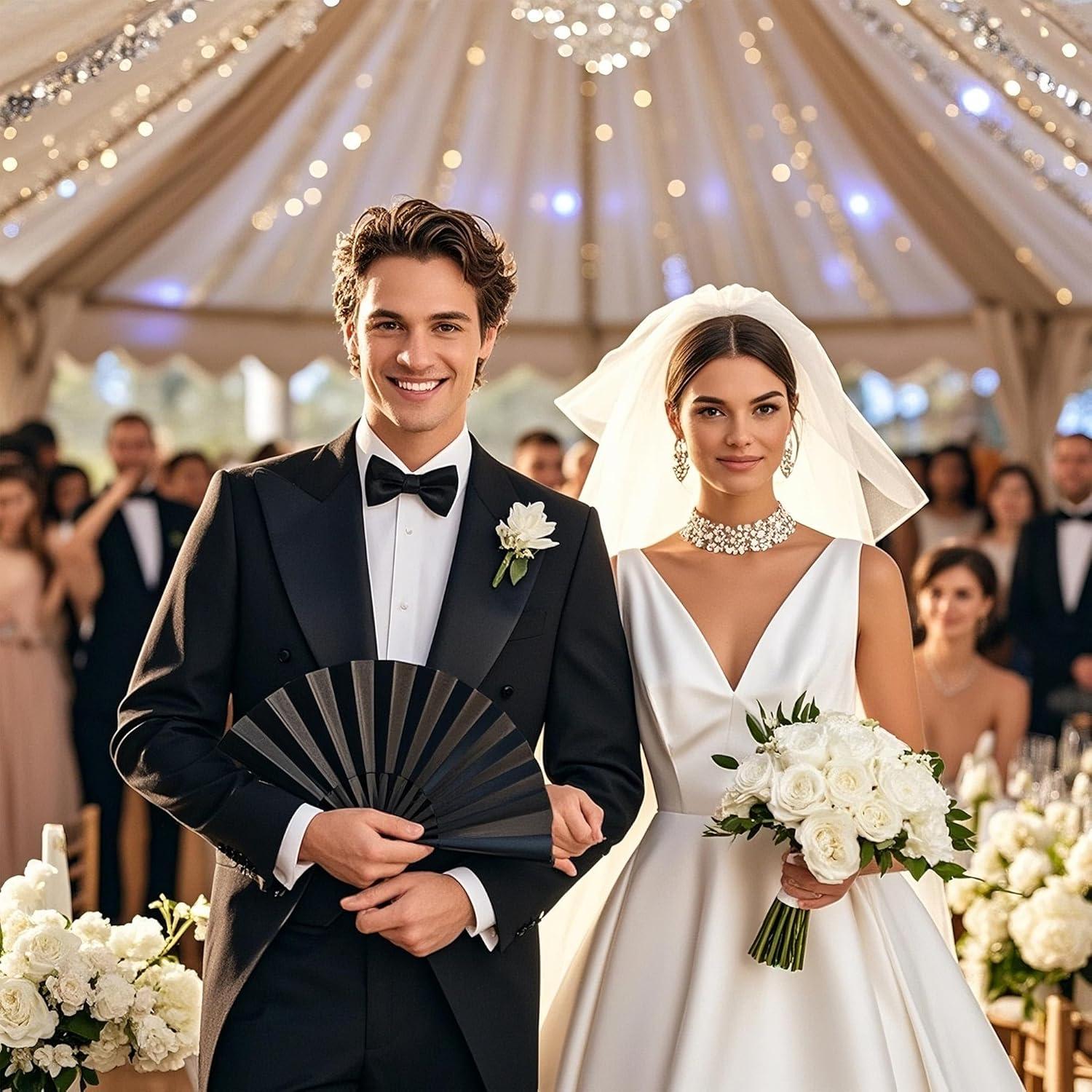 Ventilador de Mano Boots on The Ground para Danza - Negro