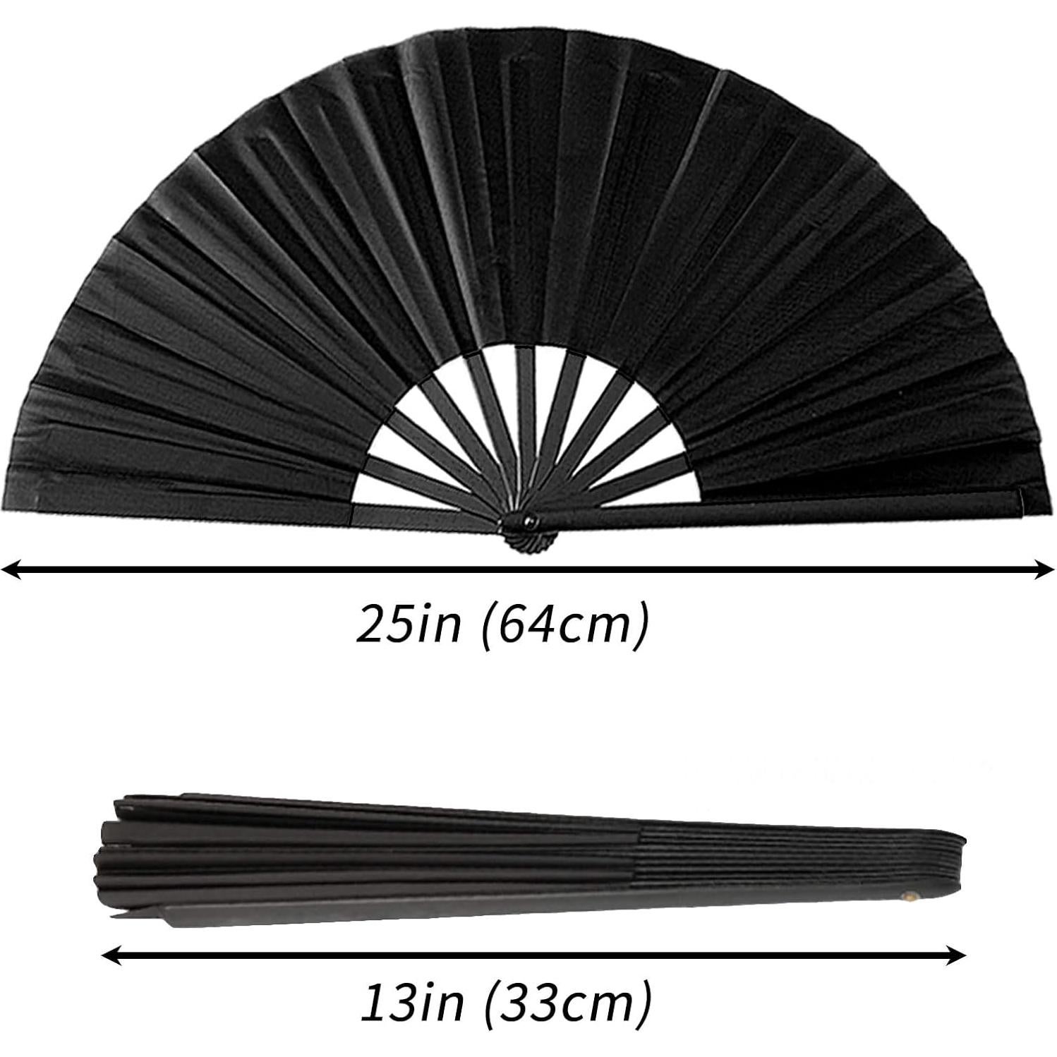 Ventiladores de Mano Plegables Oncpcare 10 Pcs Negro