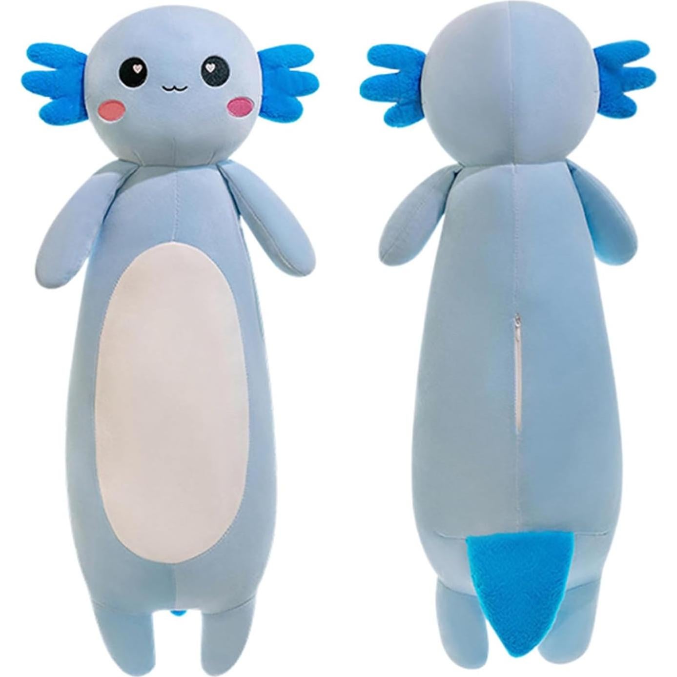 Almohada de Peluche Axolote Somao 65cm Azul Suave