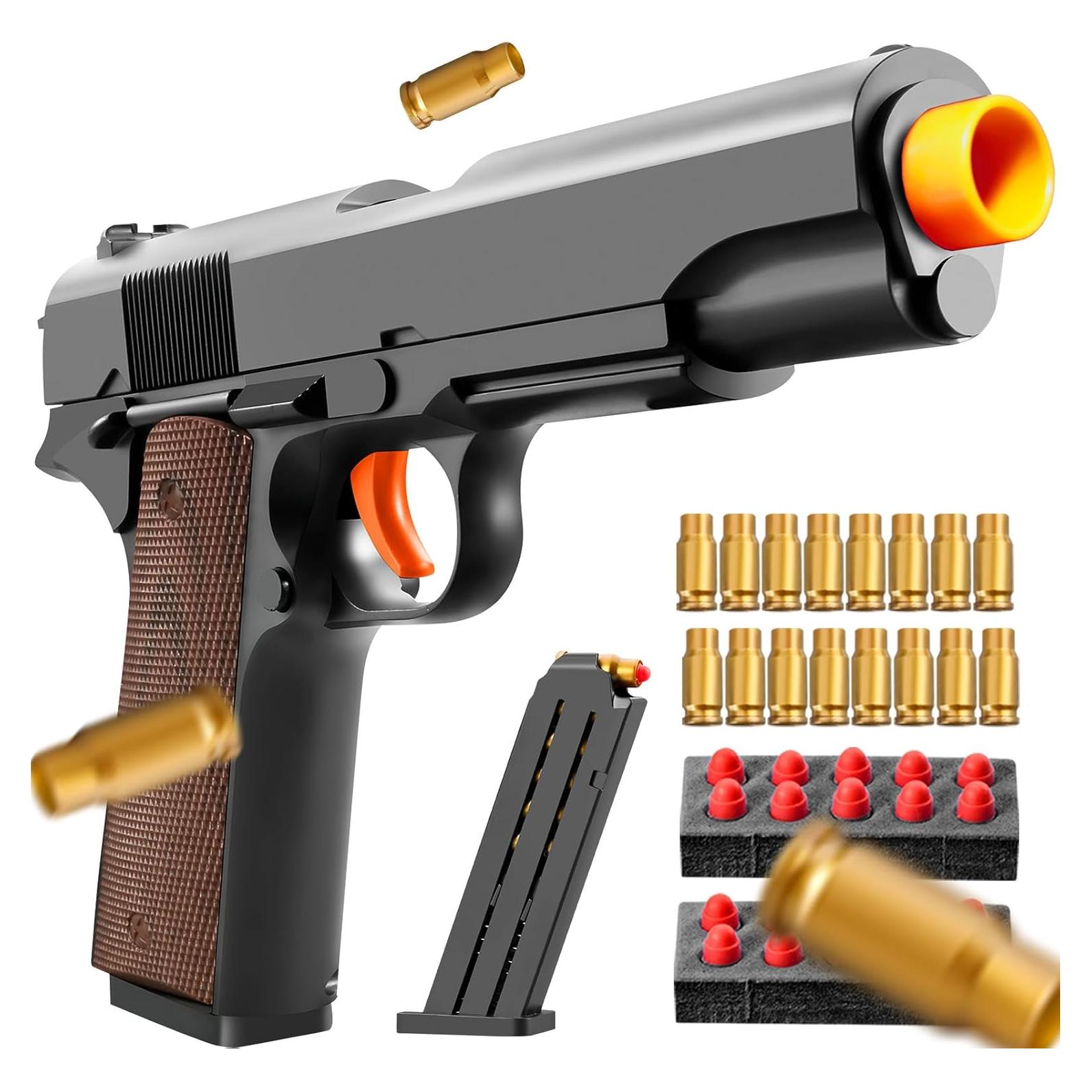 Blaster de Dardos de Espuma Serfiman con 20 Balas y Casquillos