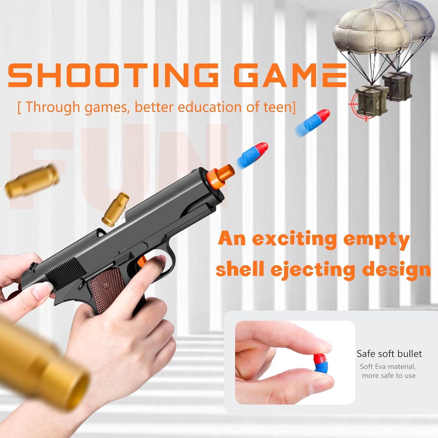 Blaster de Dardos de Espuma Serfiman con 20 Balas y Casquillos