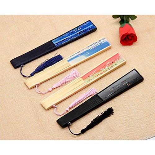 Abanicos Plegables de Seda 2 Piezas Bestage - Floral Chino