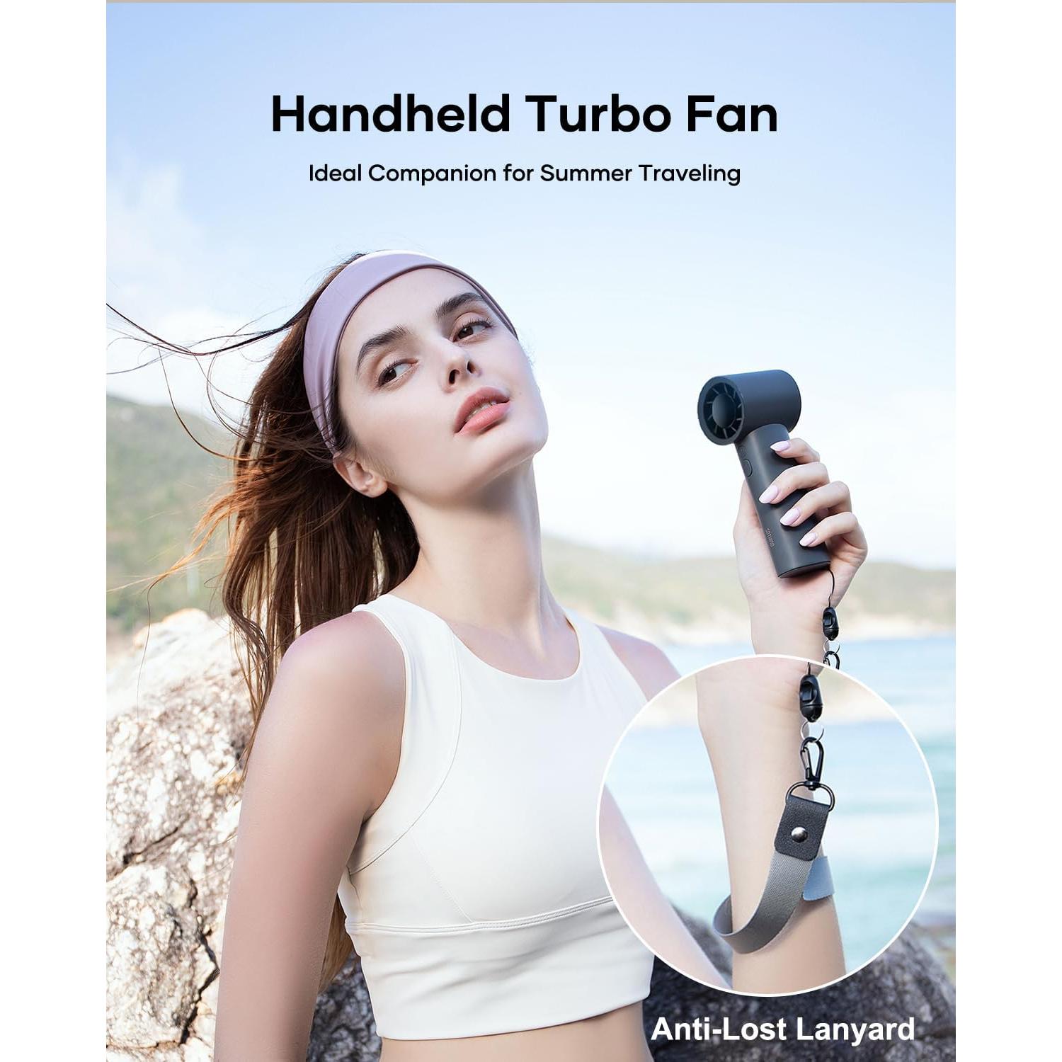 Ventilador de Mano SOTHING Turbo 39000 RPM Gris 12h Batería