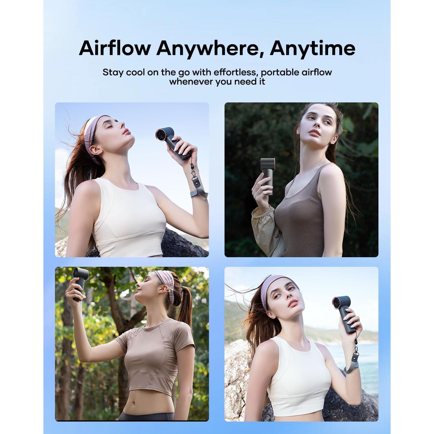 Ventilador de Mano SOTHING Turbo 39000 RPM Gris 12h Batería