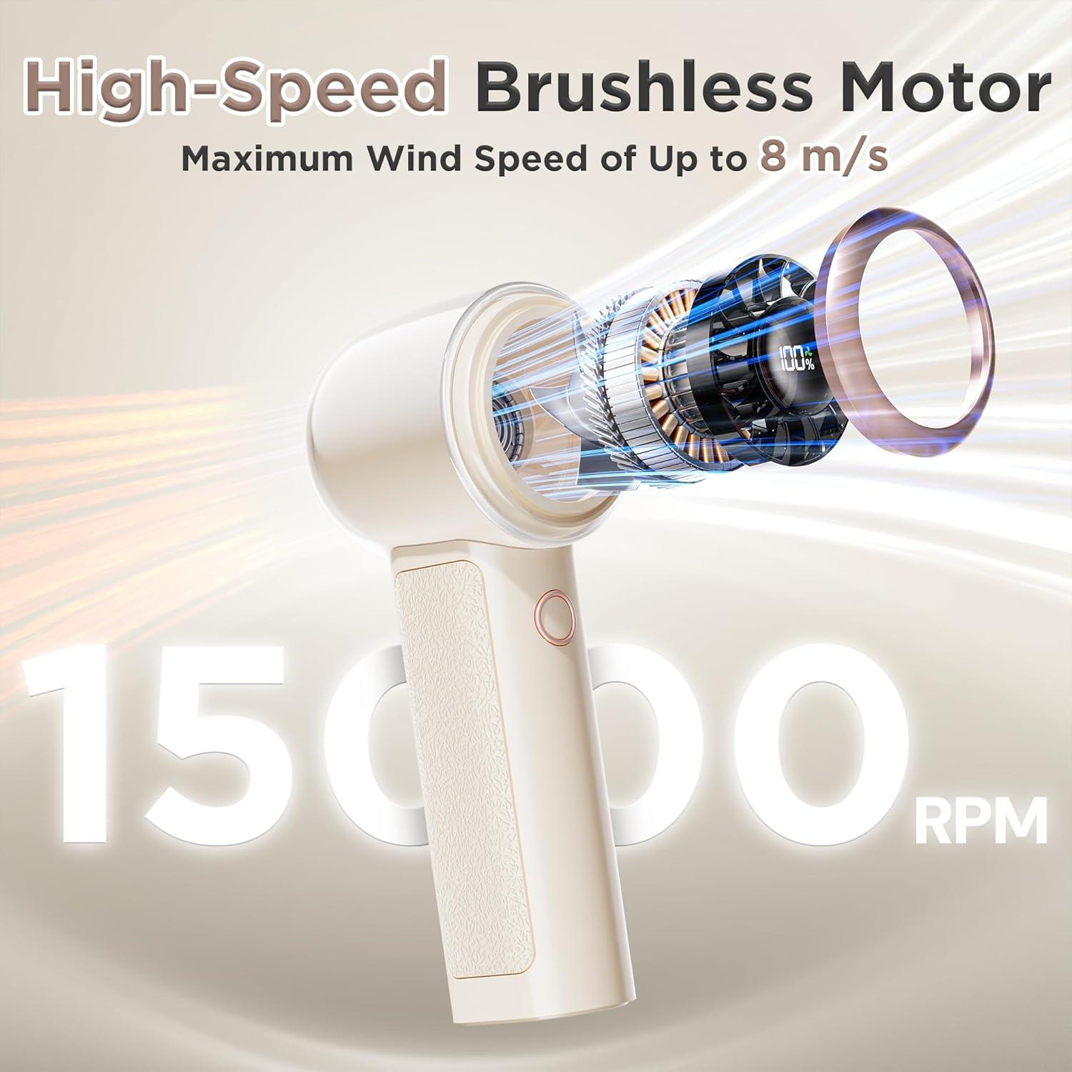 Ventilador Personal Portátil Xyphora Turbo 4000mAh 15000RPM