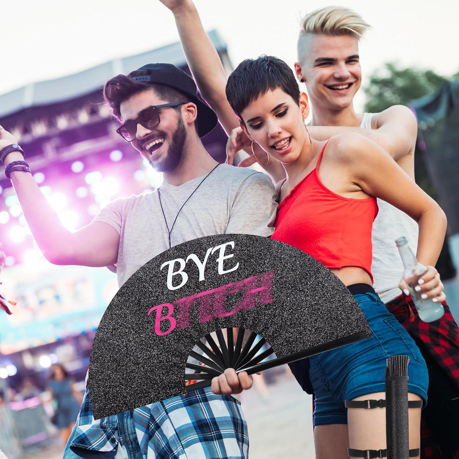 Ventilador de Rave Plegable FairySandy con Funda 64 cm