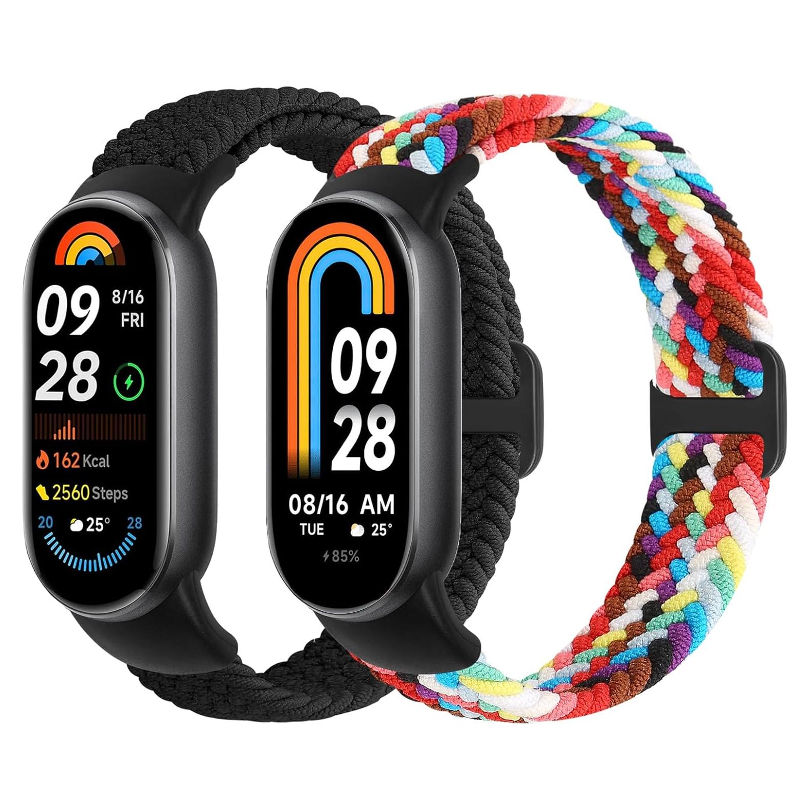 Bandas trenzadas TumpCez para Xiaomi Smart Band 9/8 - 2-Pack