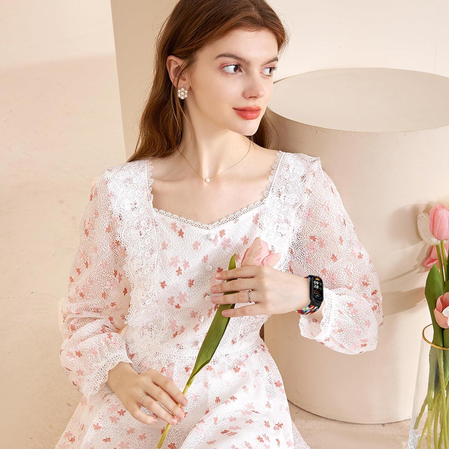 Bandas trenzadas TumpCez para Xiaomi Smart Band 9/8 - 2-Pack