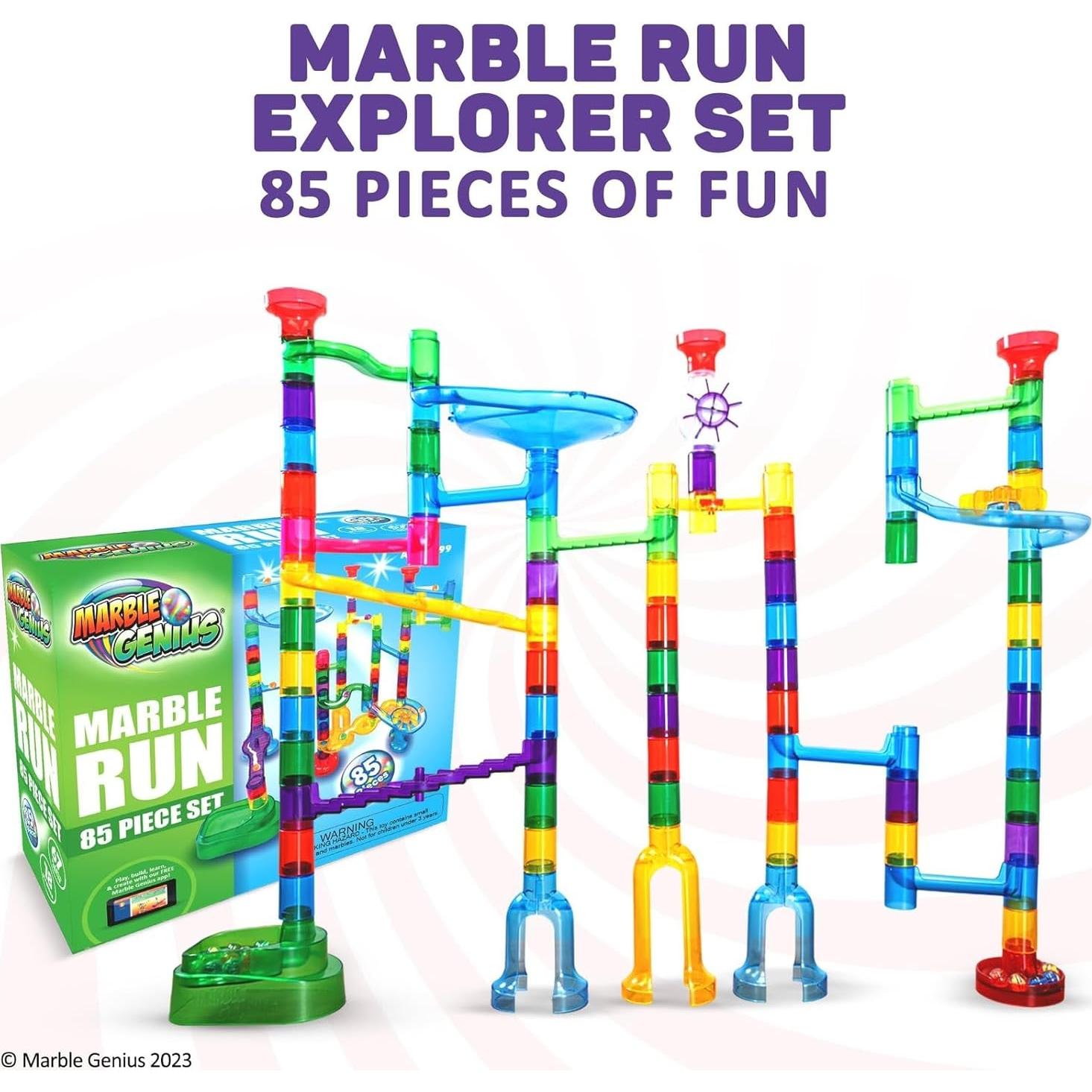 Juego de Canicas Marble Genius - 85 Piezas para Niños
