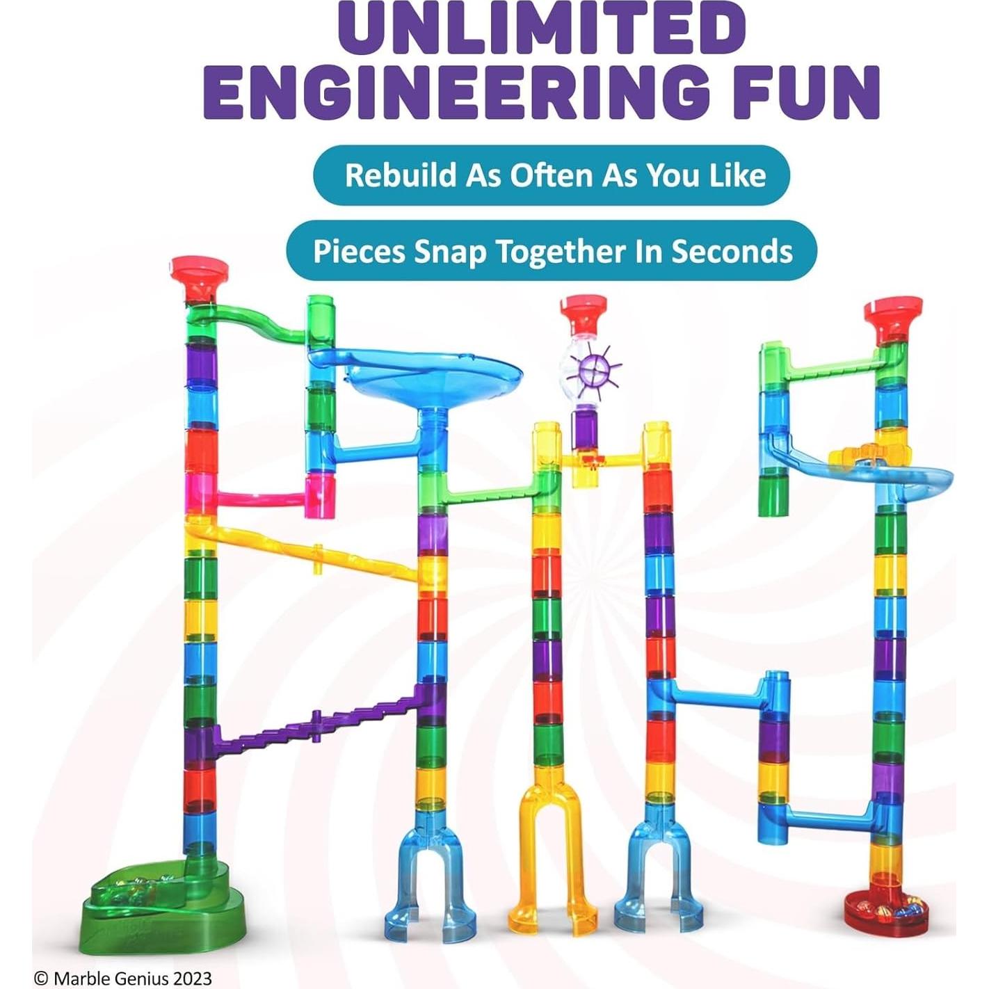 Juego de Canicas Marble Genius - 85 Piezas para Niños