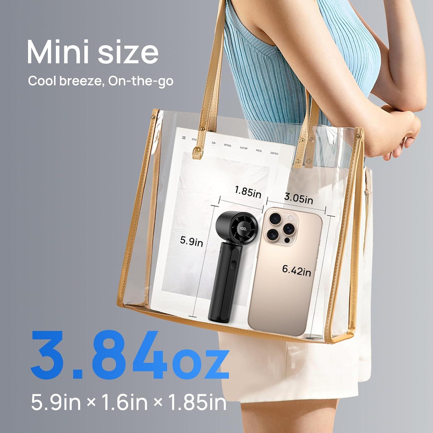 Ventilador Portátil DUOMIY G500 Mini 18000RPM Recargable