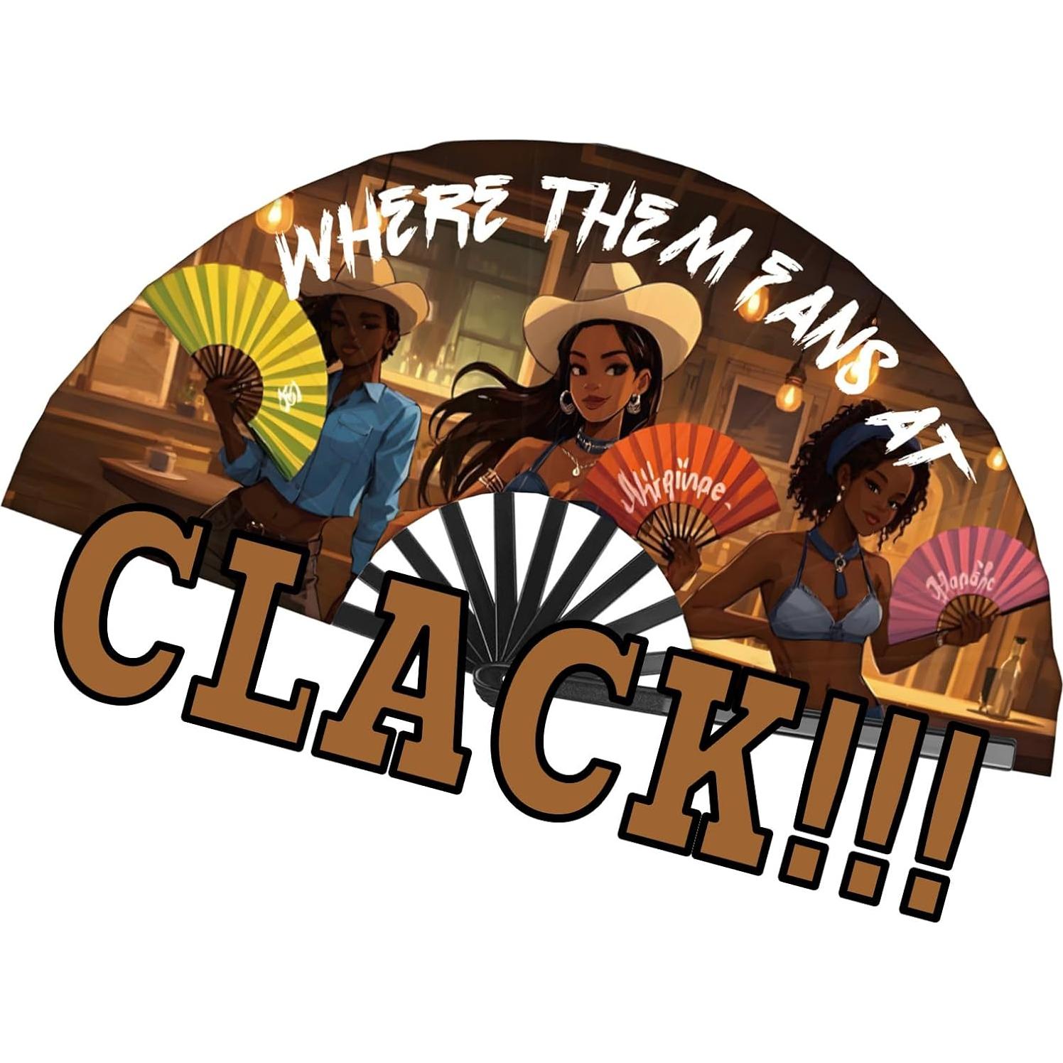 Ventiladores de Mano Plegables Colorato 66cm para Festivales