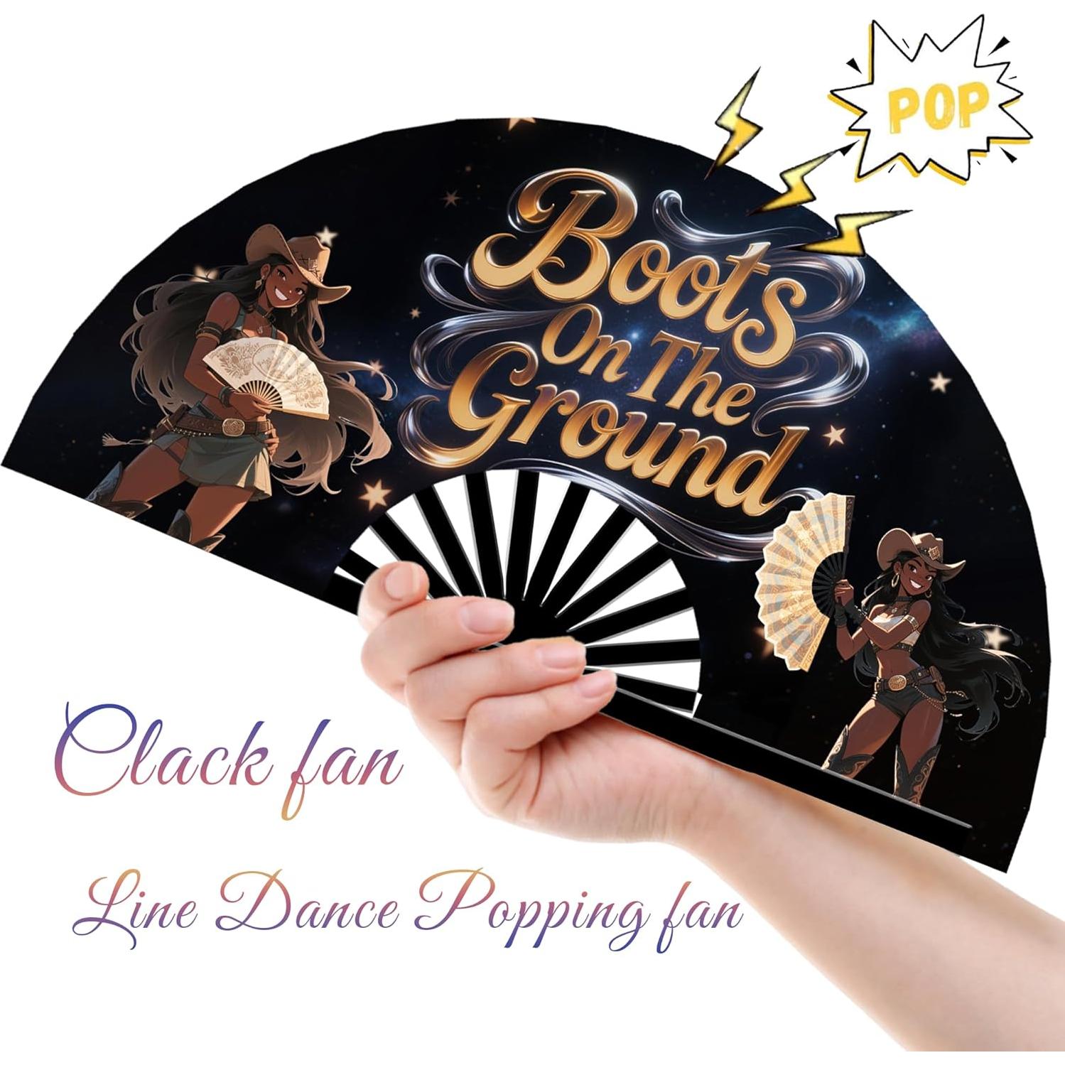 Ventilador Plegable AYTHSRIC 66 cm para Danza y Fiesta