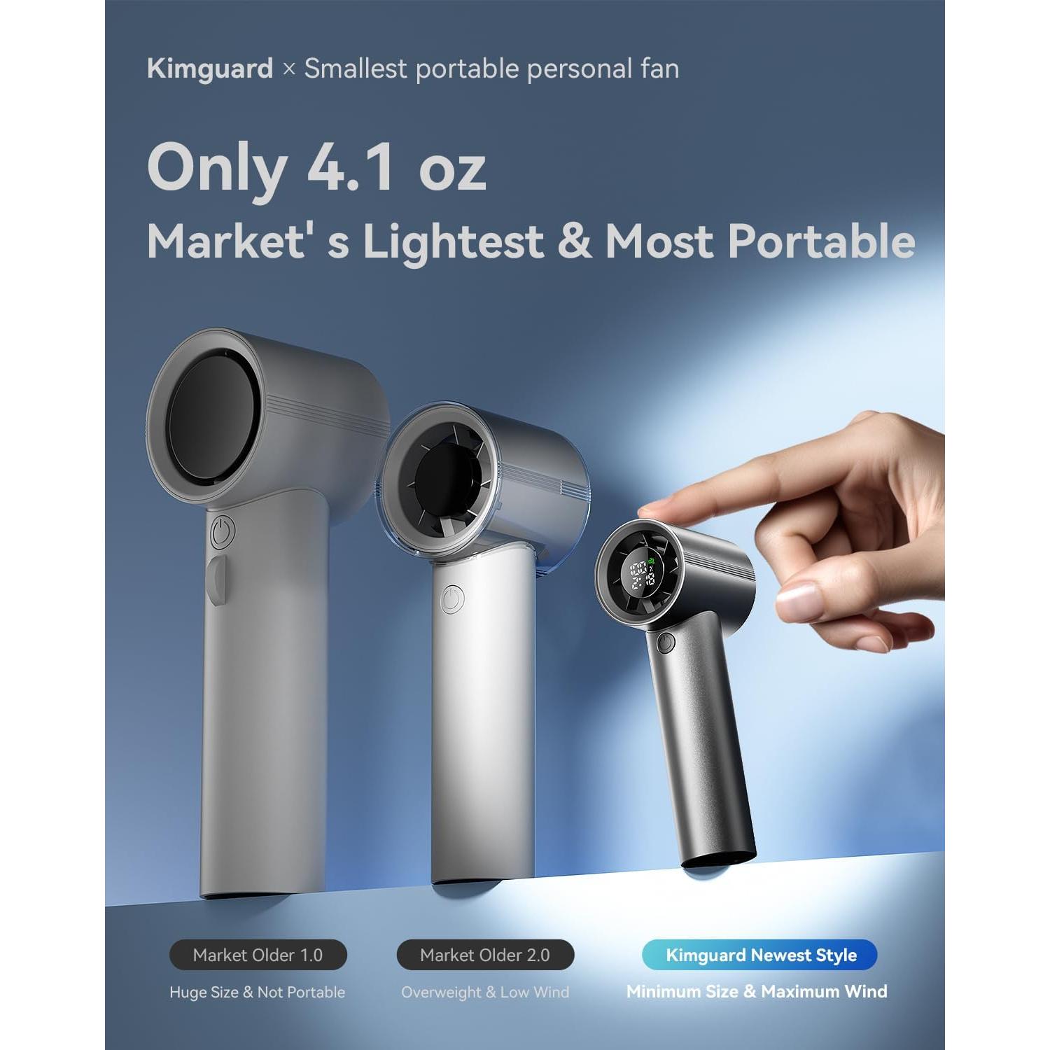 Ventilador de Mano Kimguard Mini Portátil 5000mAh 30000 RPM