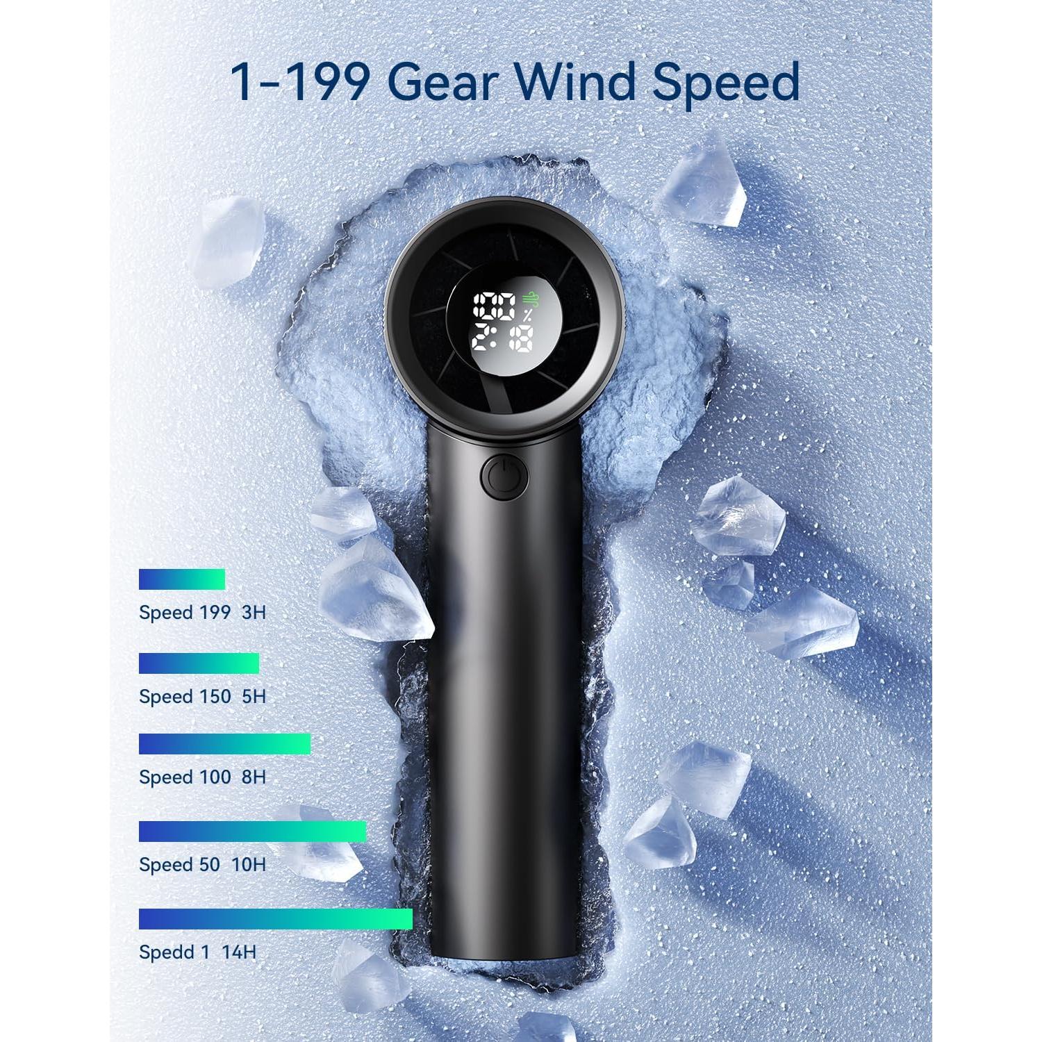 Ventilador de Mano Kimguard Mini Portátil 5000mAh 30000 RPM