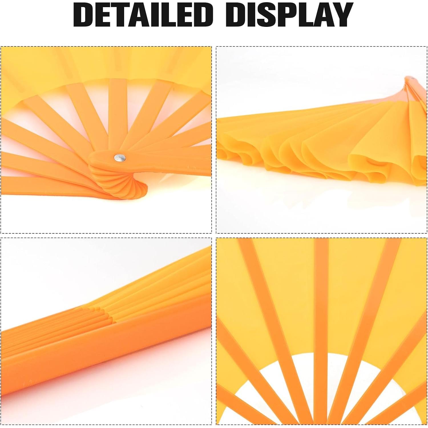 Abanicos Plegables QIRMIZI 10PCS para Baile y Festivales