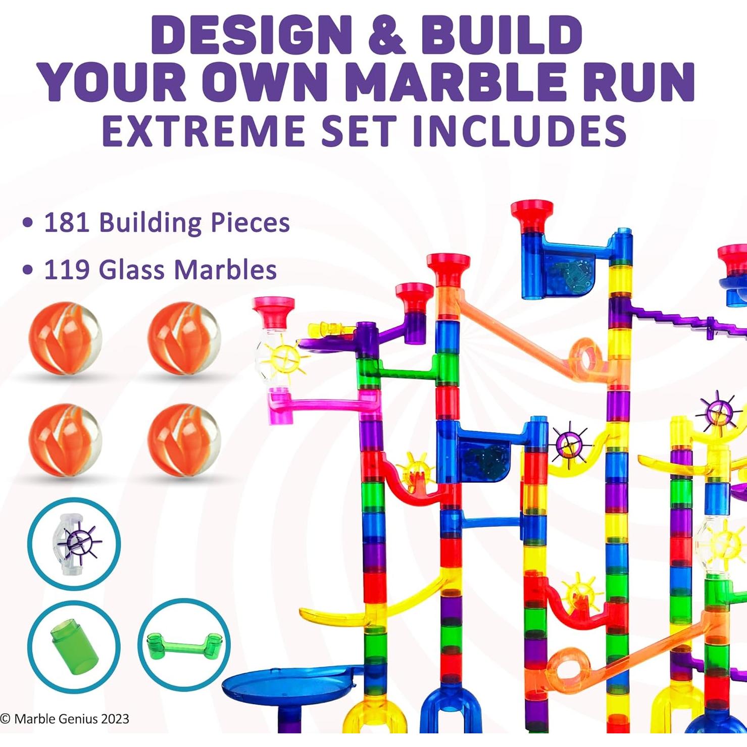 Juego de Canicas Marble Genius 300 Piezas para Niños