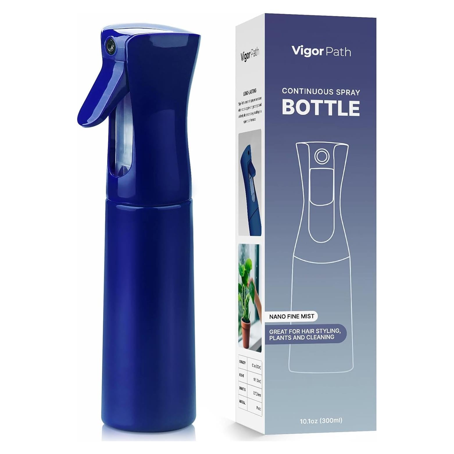Botella de Spray Continuo VIGOR PATH 300ml Azul - Pulverizador Versátil