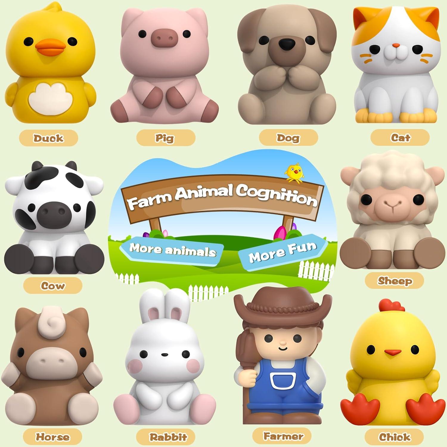 Juguetes de Aprendizaje Aigybobo Granja 20 Piezas Montessori