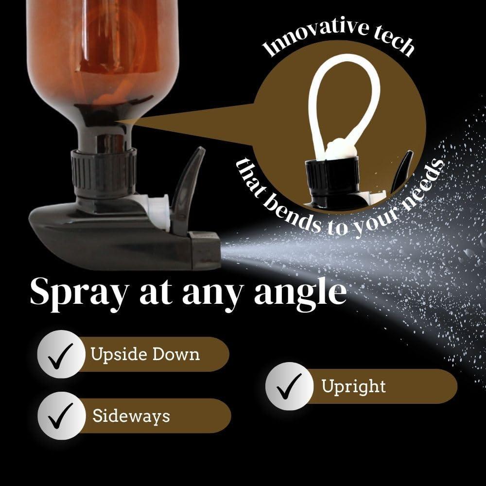 Botella de Spray 360° The Green Alcove - 2 Unidades Ámbar 0.47L