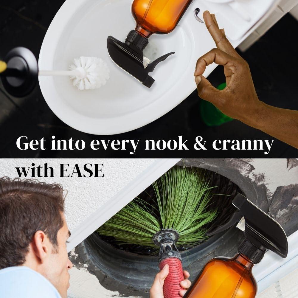 Botella de Spray 360° The Green Alcove - 2 Unidades Ámbar 0.47L