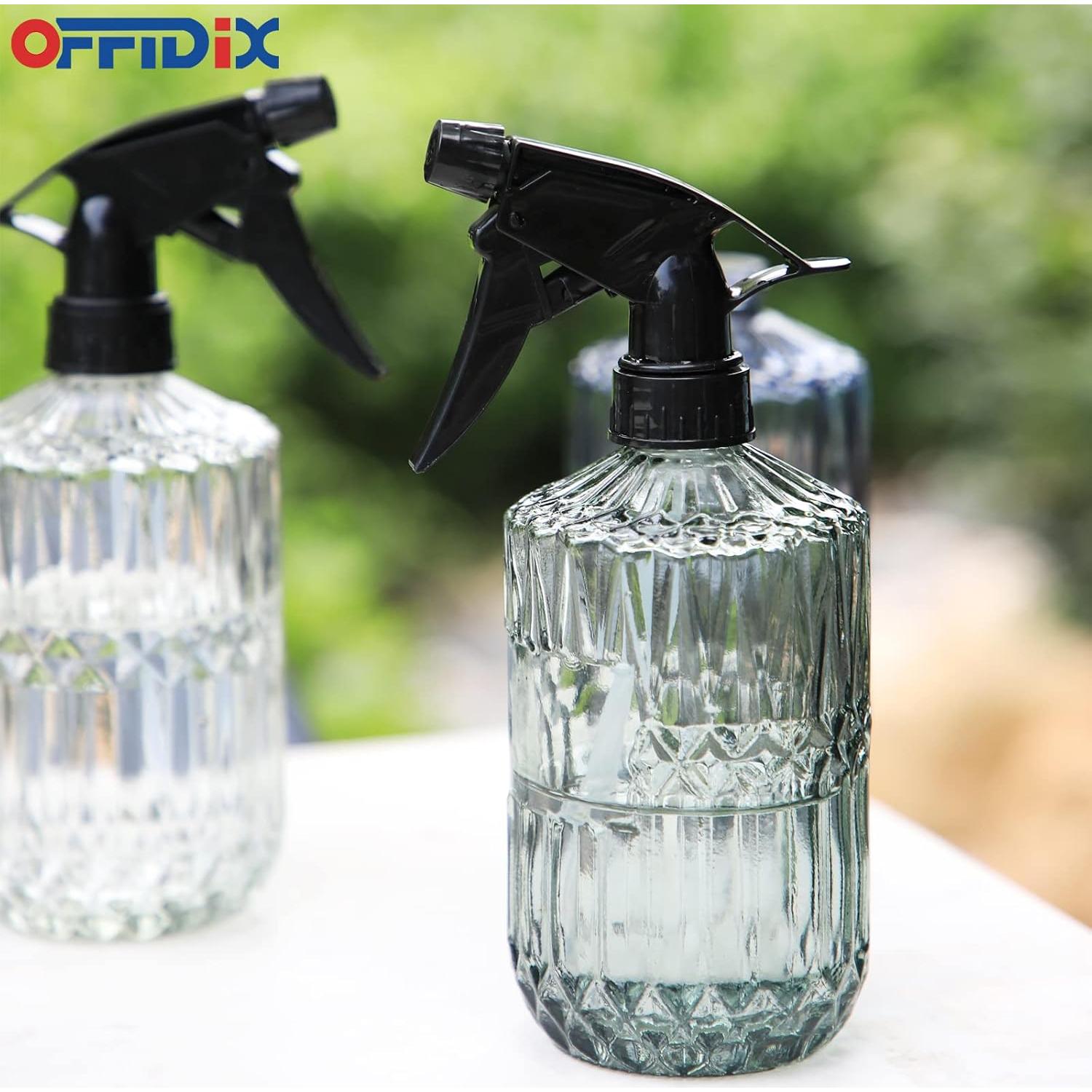 Pulverizador de Plantas OFFIDIX 430ml Vidrio Ajustable Verde Claro