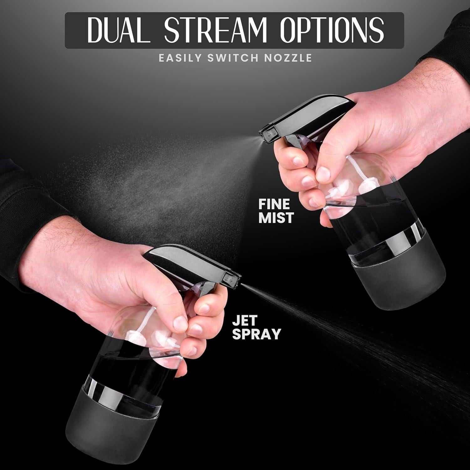 Botella Spray de Vidrio LIQVAL 500ml con Manga de Silicona