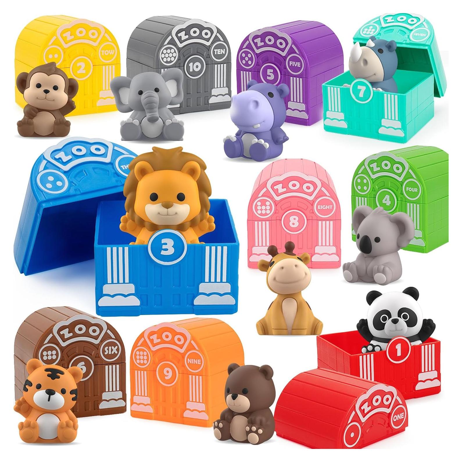 Juguetes de Aprendizaje Aigybobo 20 Piezas Animales Safari