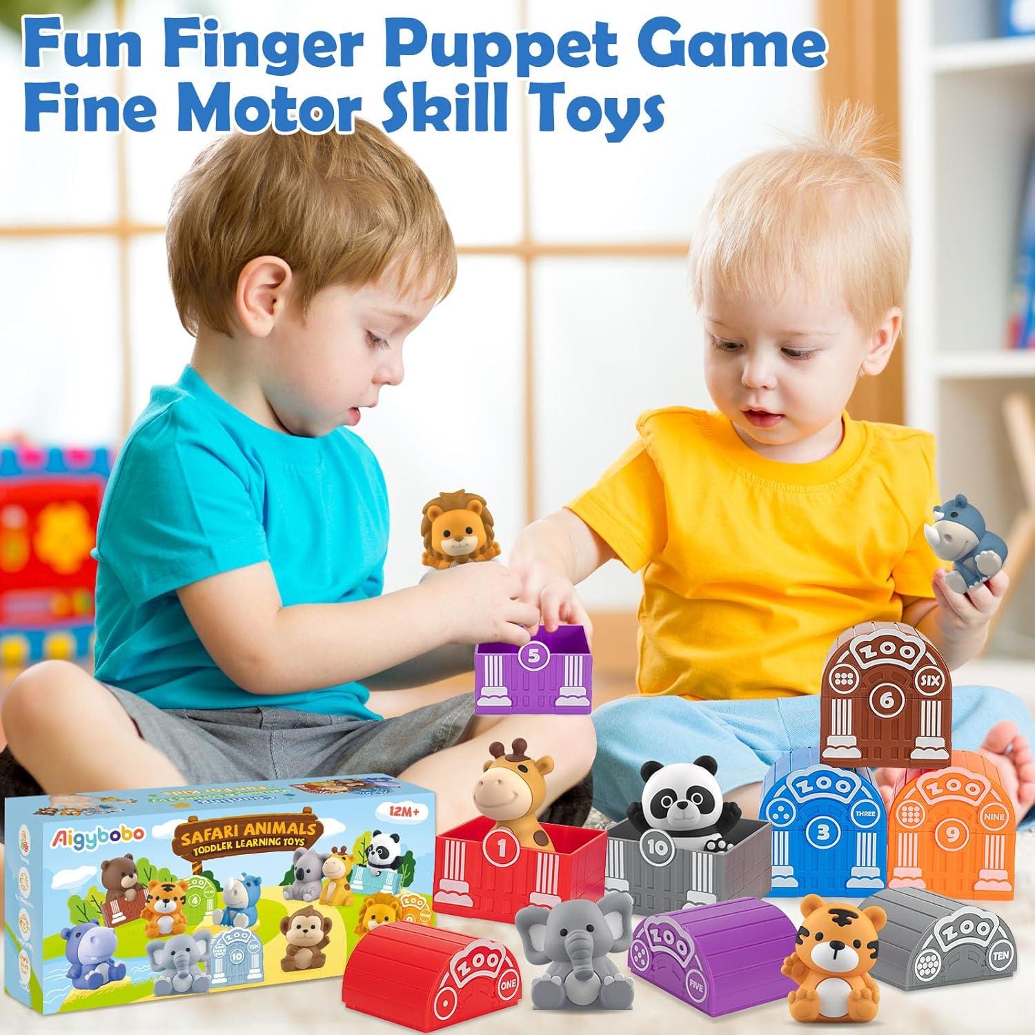 Juguetes de Aprendizaje Aigybobo 20 Piezas Animales Safari