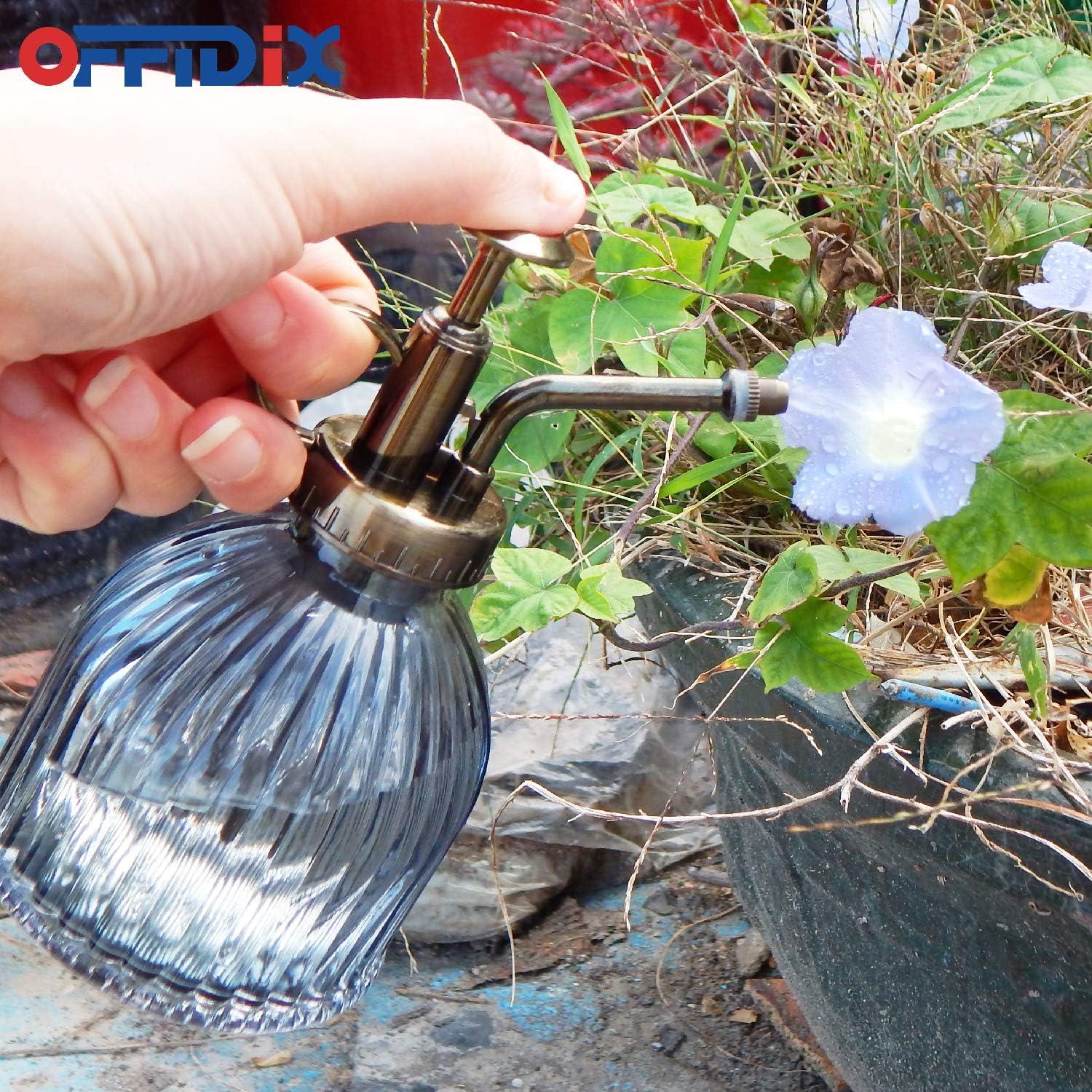 Botella de Spray para Plantas OFFIDIX 200 ml Vidrio Gris Oscuro