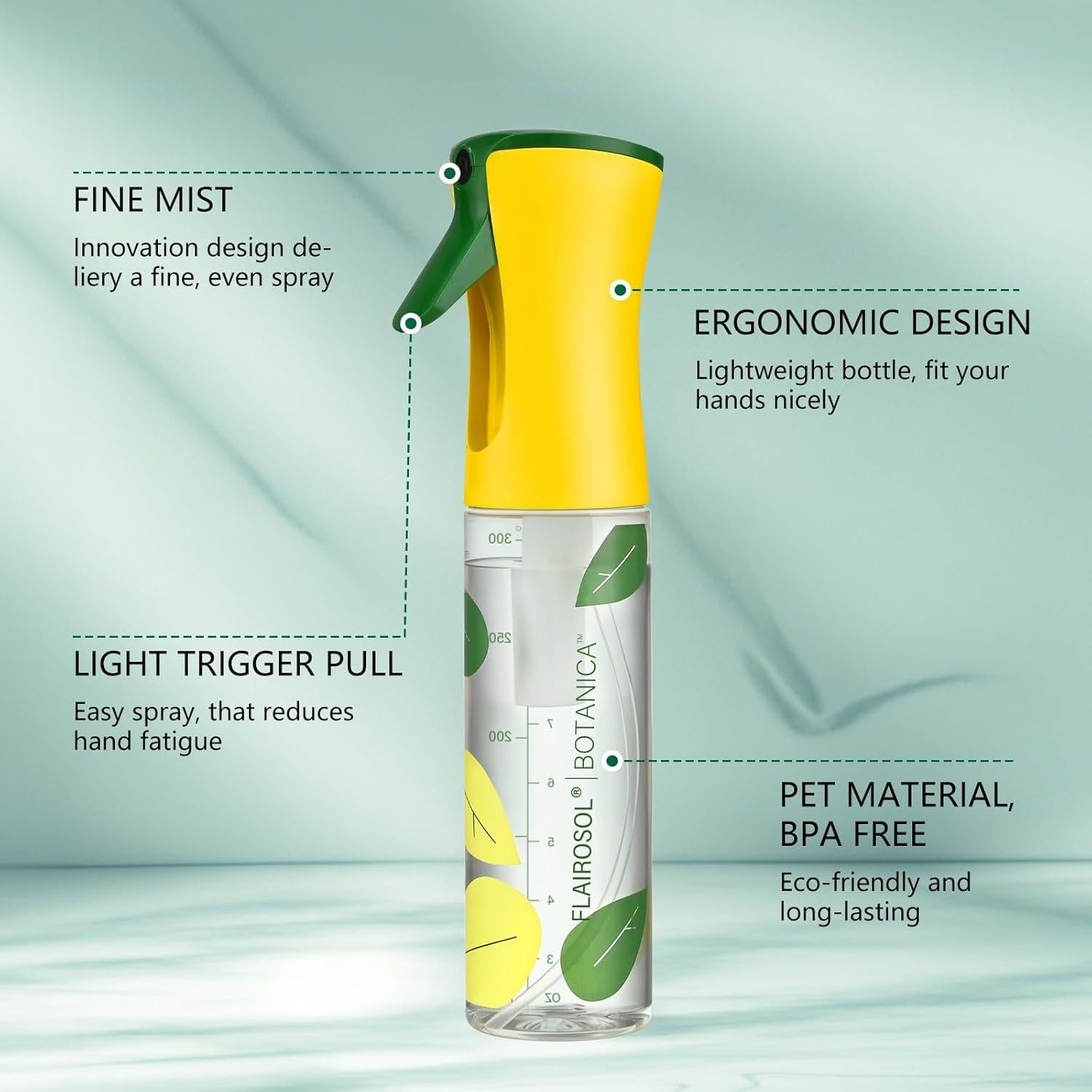 Botella de Rociado Flairosol 300 ML - Rociador a Prueba de Fugas