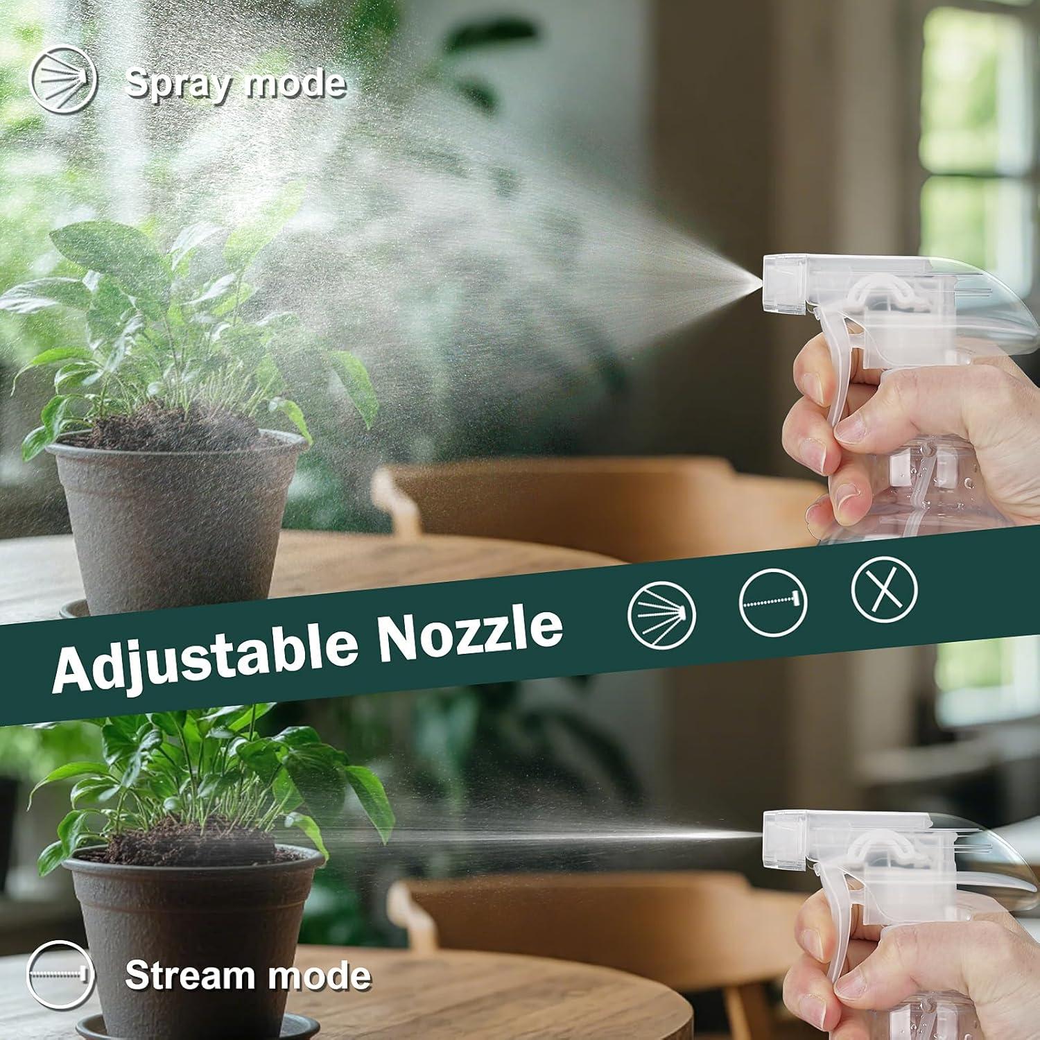 Botella de Spray Plástico Hethyo 500ml Ajustable Antifugas