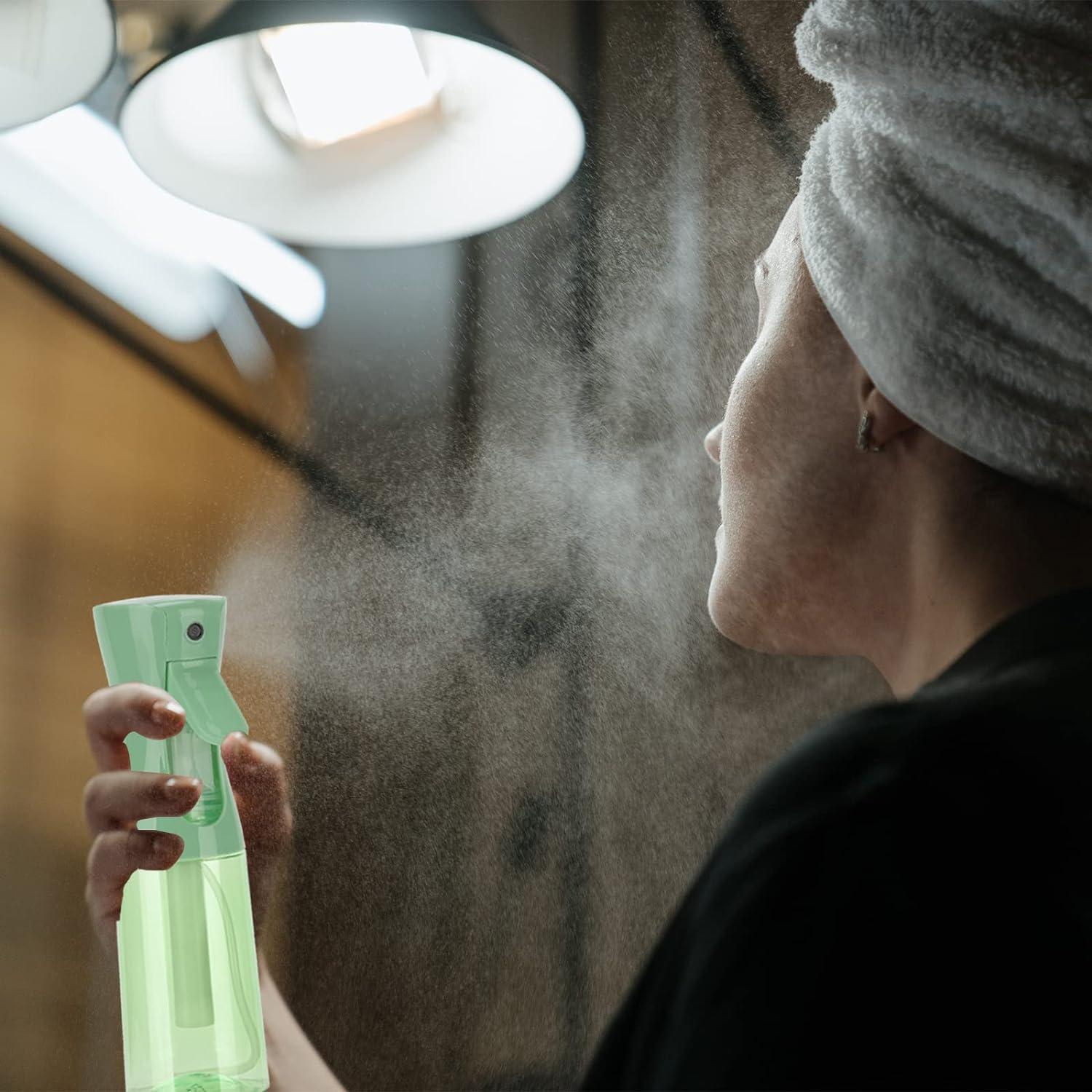 Botella Spray Niebla Fina 200ml Zuhose Verde Claro 2 Paquete