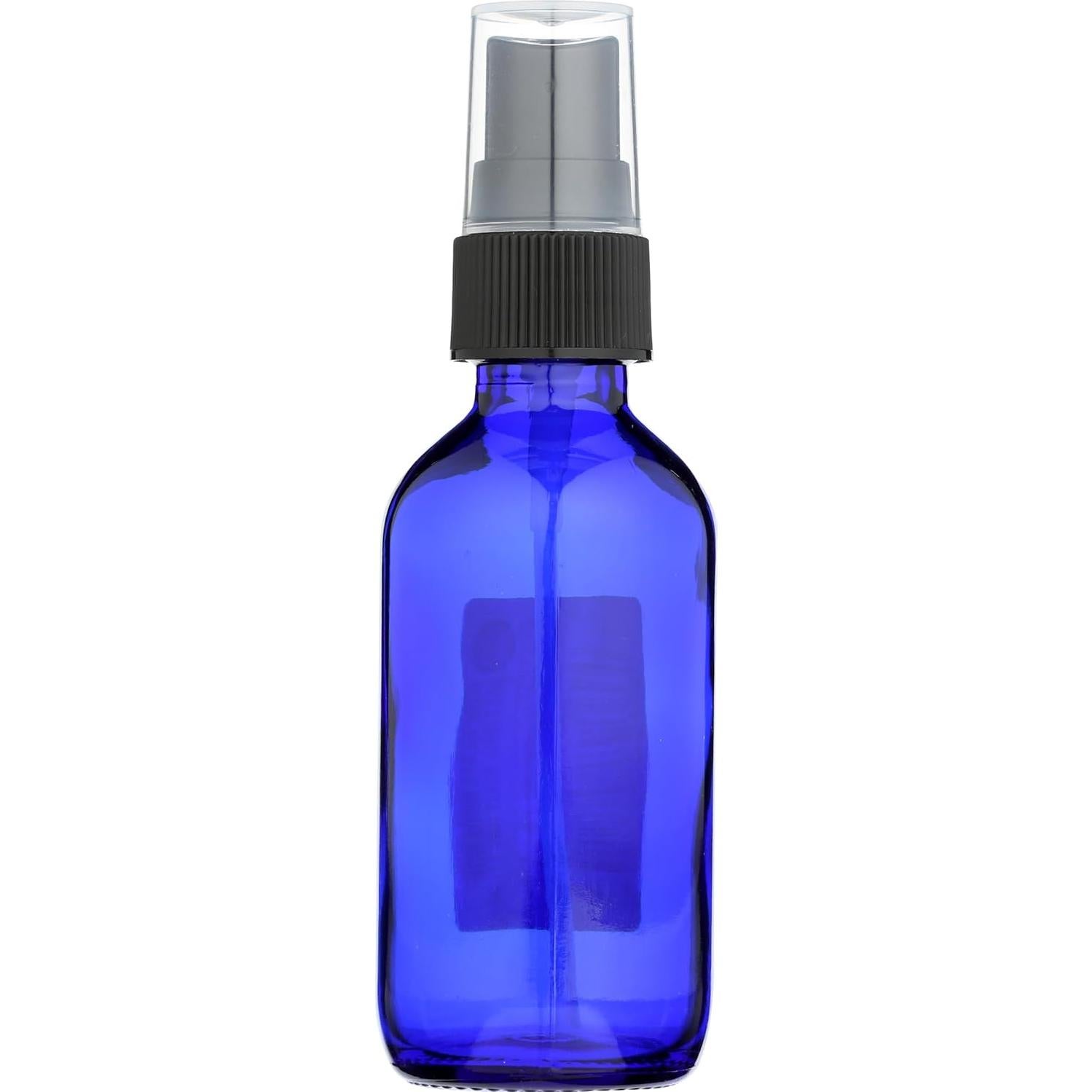 Whole Foods Market, Blue Glass Bottle with Misting Spray Top, 2 Fl Oz