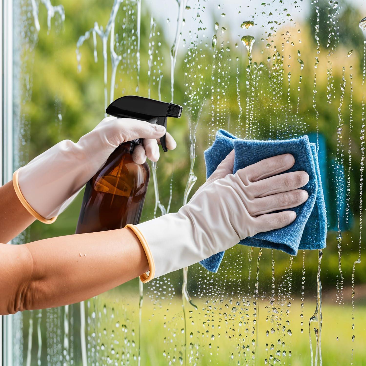 Botellas de Spray de Vidrio Ámbar GLING 16 oz 2 Pack Reutilizables